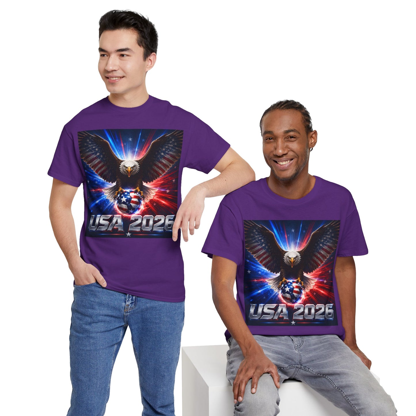 USA 2026 World Cup T-Shirt — USA Fans American Flag Design
