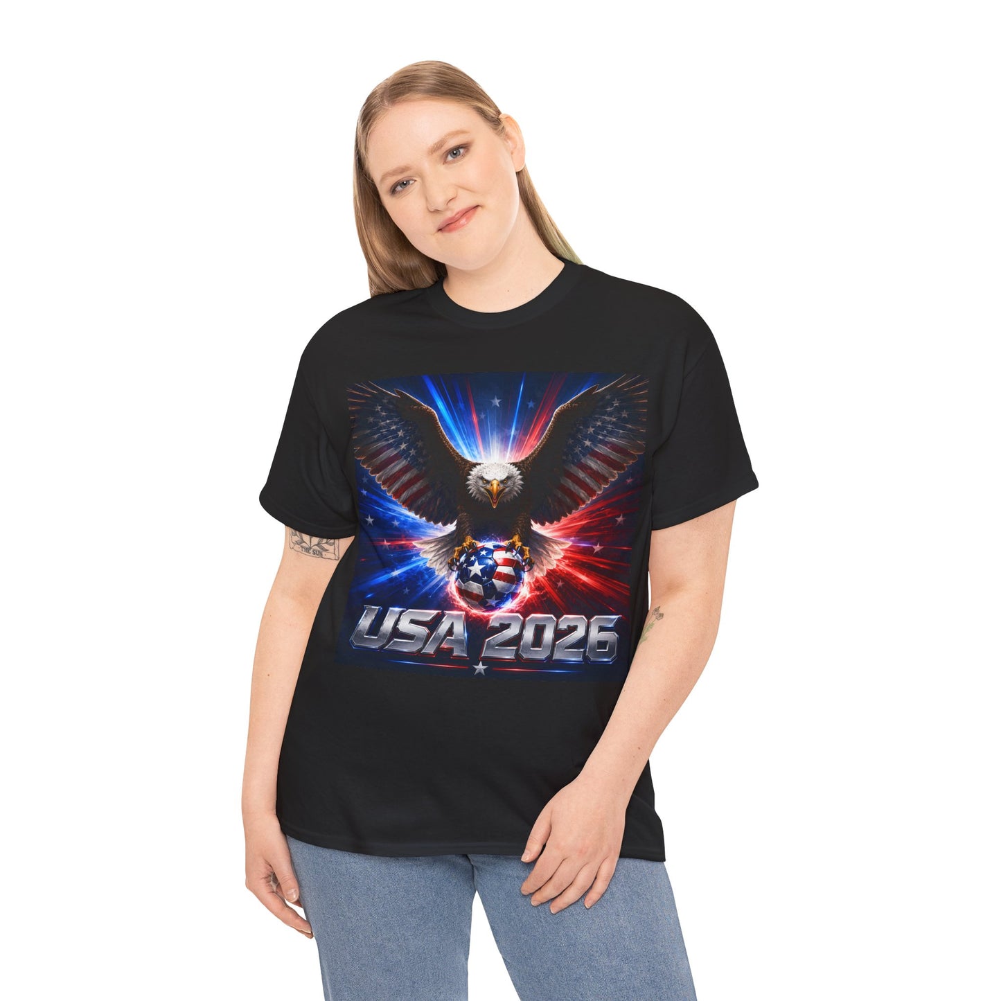 USA 2026 World Cup T-Shirt — USA Fans American Flag Design