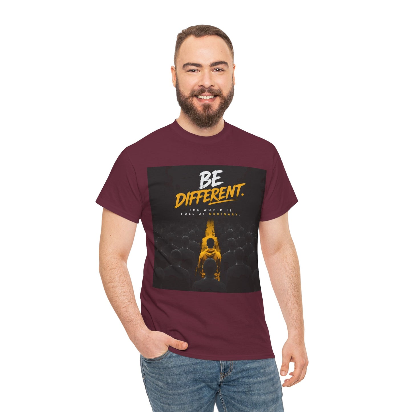 Motivational T-Shirts  "Be Different"  — Inspirational Graphic Cotton T-Shirt
