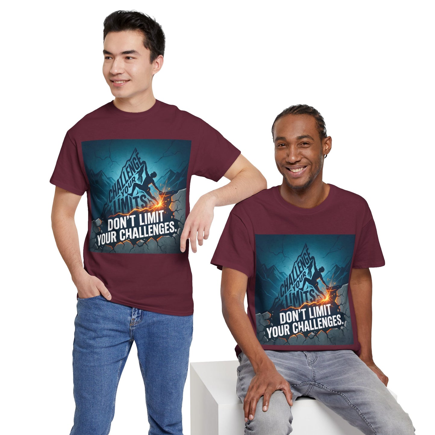 Motivational T-Shirts - "Don't Limit Your Challenges" Inspirational Breakthrough T-Shirt