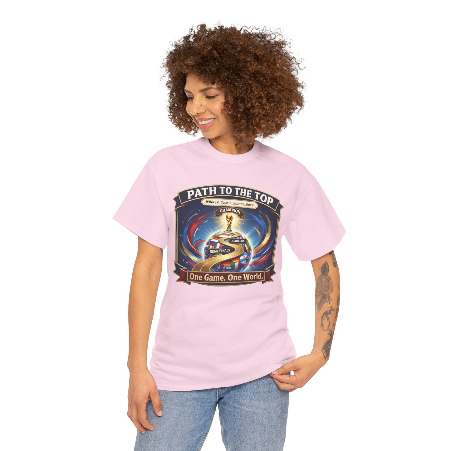 World Cup 2026 Cotton T-Shirt — “One Game. One World”