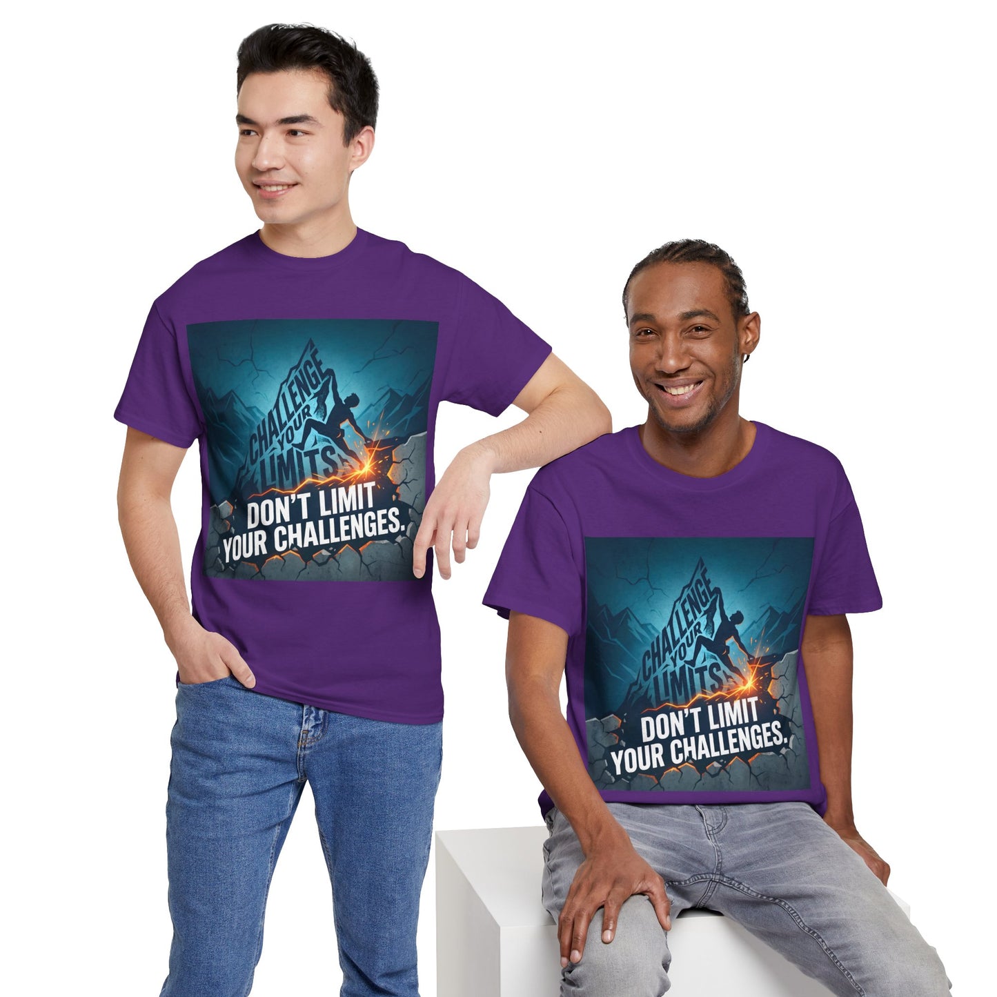 Motivational T-Shirts - "Don't Limit Your Challenges" Inspirational Breakthrough T-Shirt