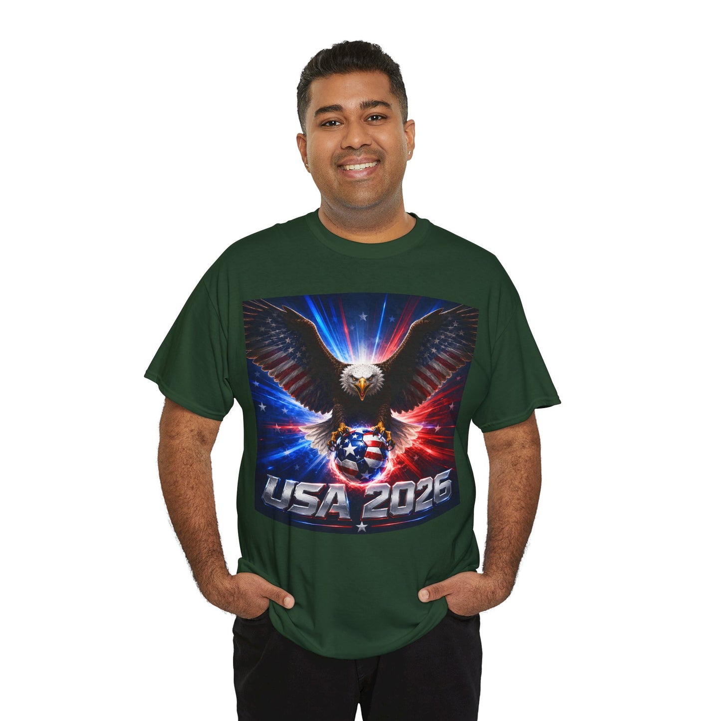 USA 2026 World Cup T-Shirt — USA Fans American Flag Design