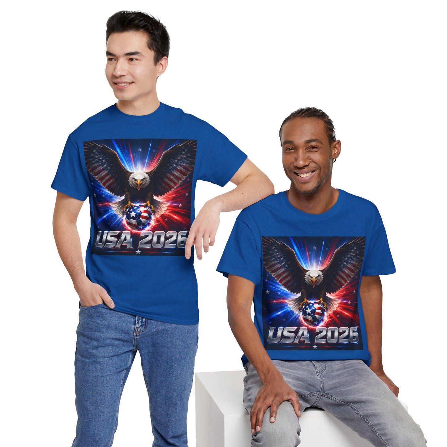 USA 2026 World Cup T-Shirt — USA Fans American Flag Design