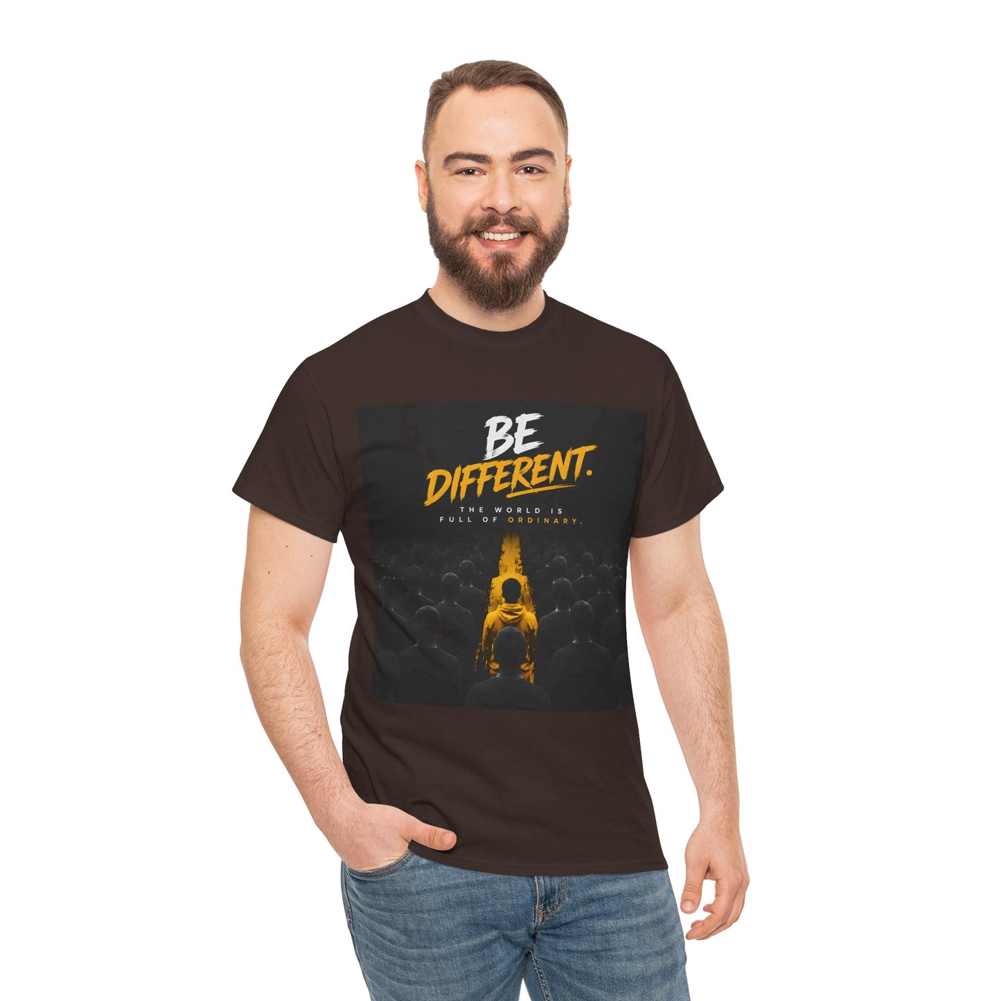 Motivational T-Shirts  "Be Different"  — Inspirational Graphic Cotton T-Shirt