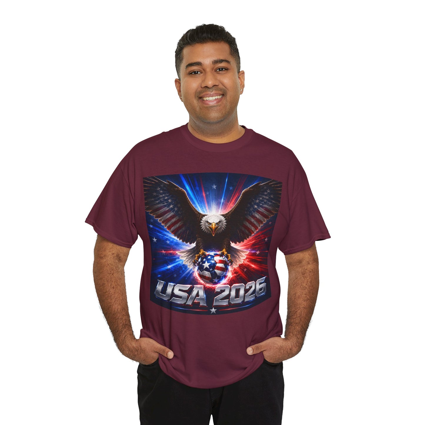 USA 2026 World Cup T-Shirt — USA Fans American Flag Design