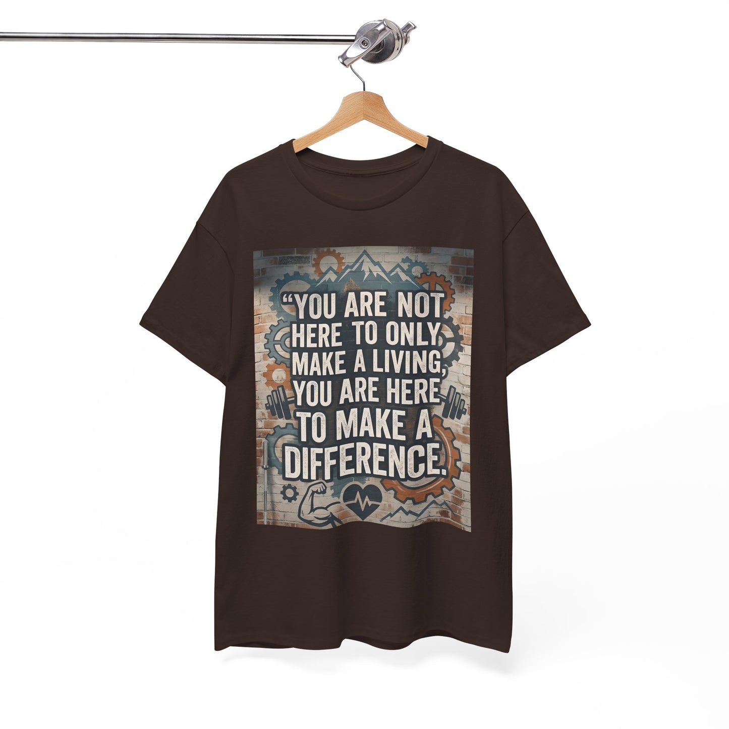 "Make a Difference" T-Shirt — Inspirational Quote Graphic T-Shirt