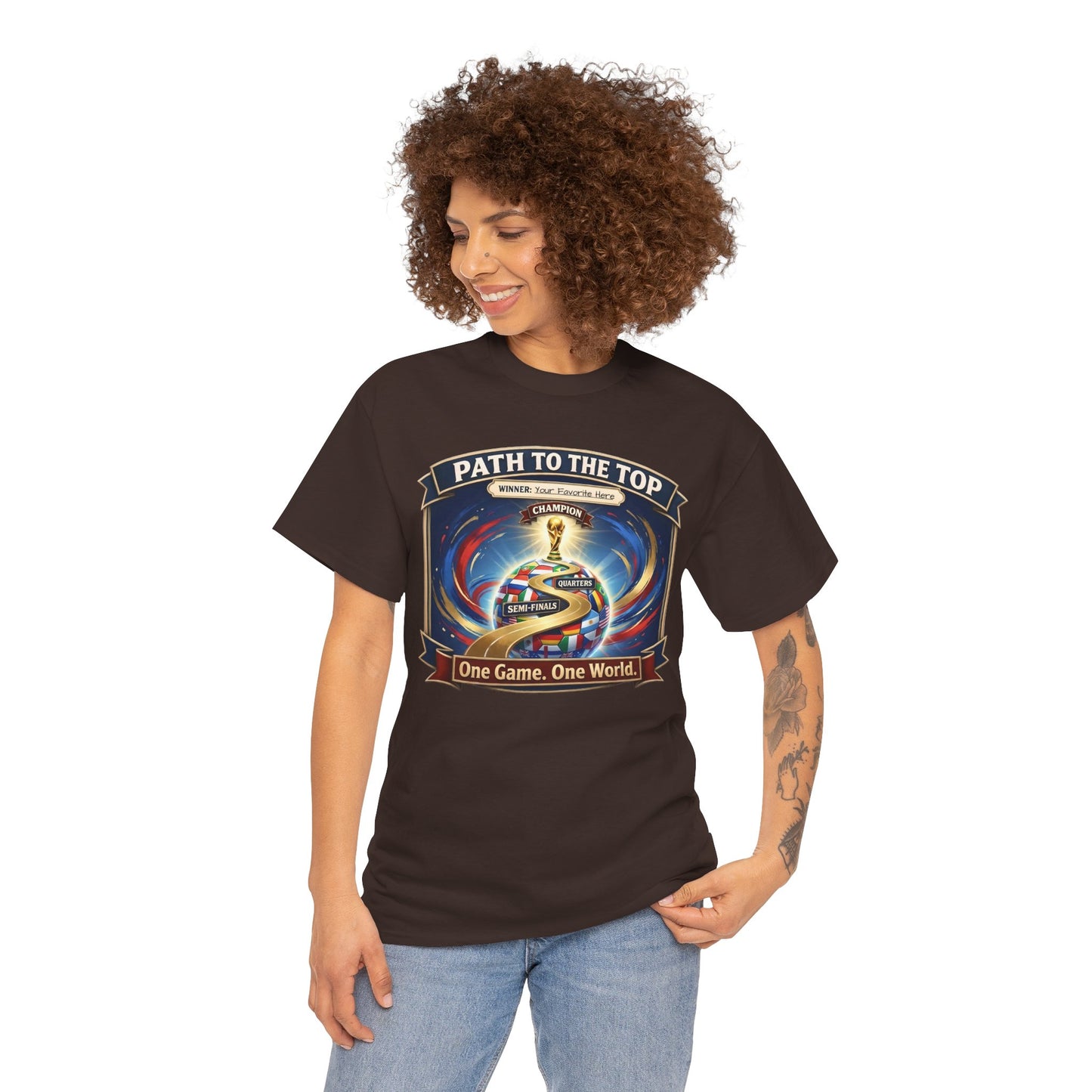 World Cup 2026 Cotton T-Shirt — “One Game. One World”