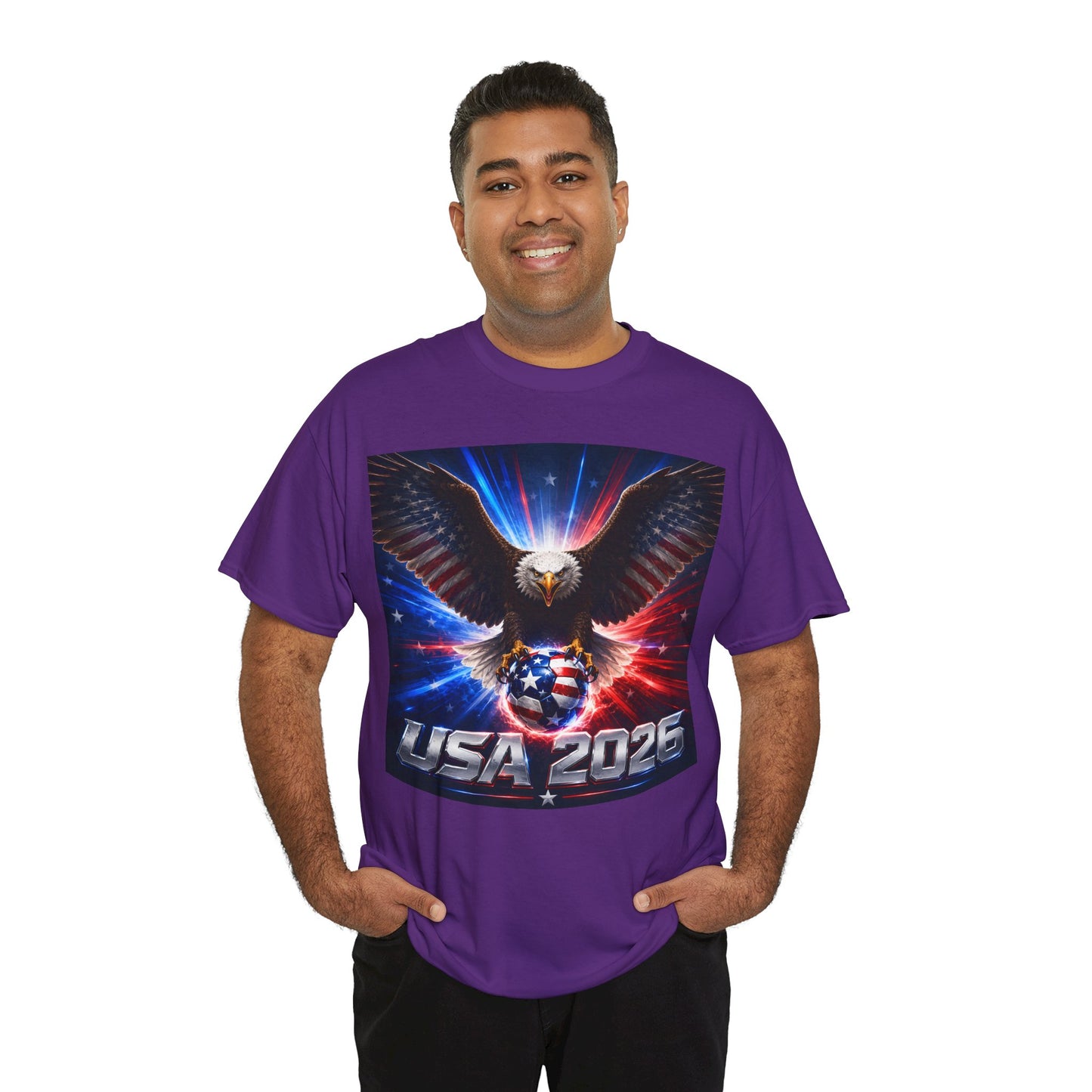 USA 2026 World Cup T-Shirt — USA Fans American Flag Design