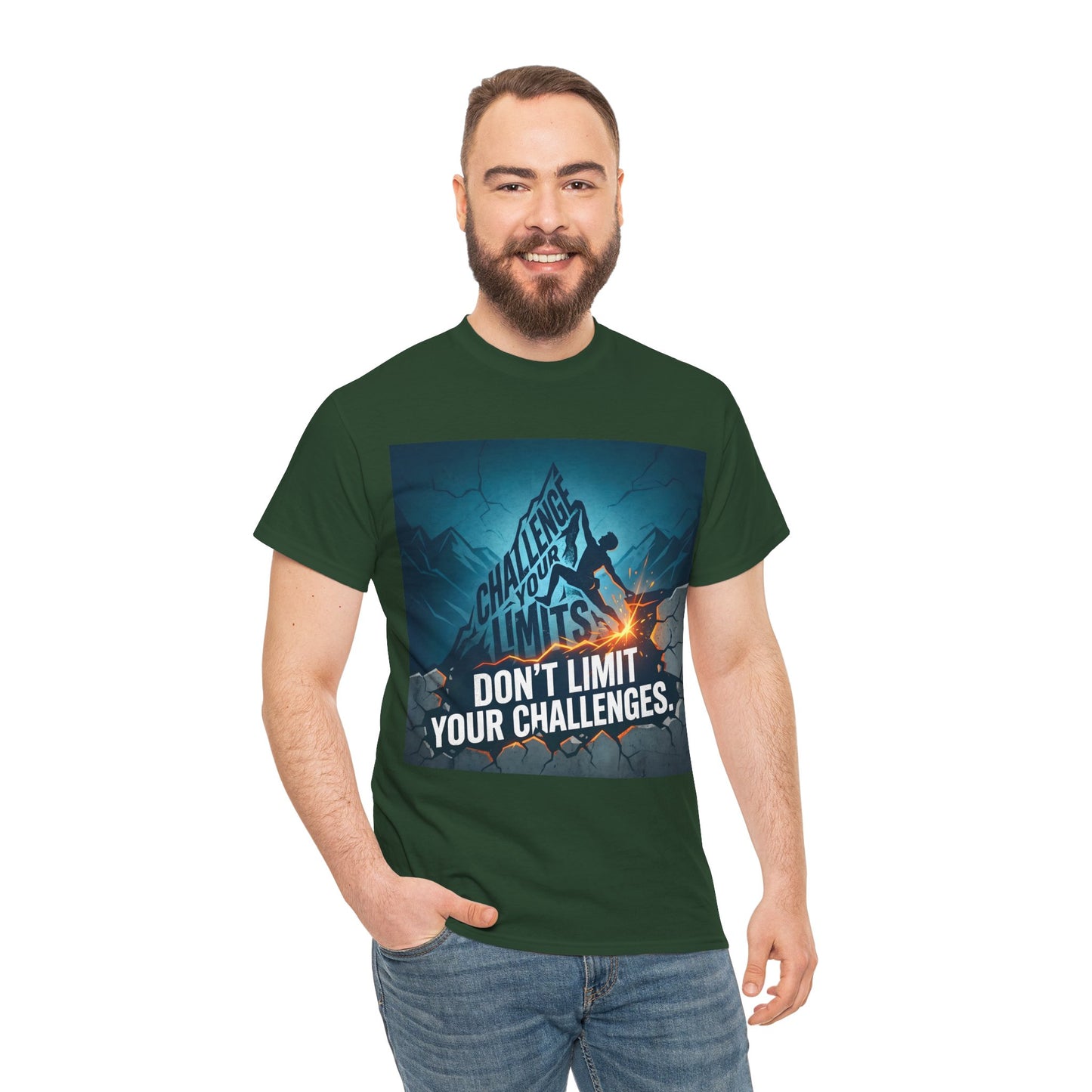 Motivational T-Shirts - "Don't Limit Your Challenges" Inspirational Breakthrough T-Shirt