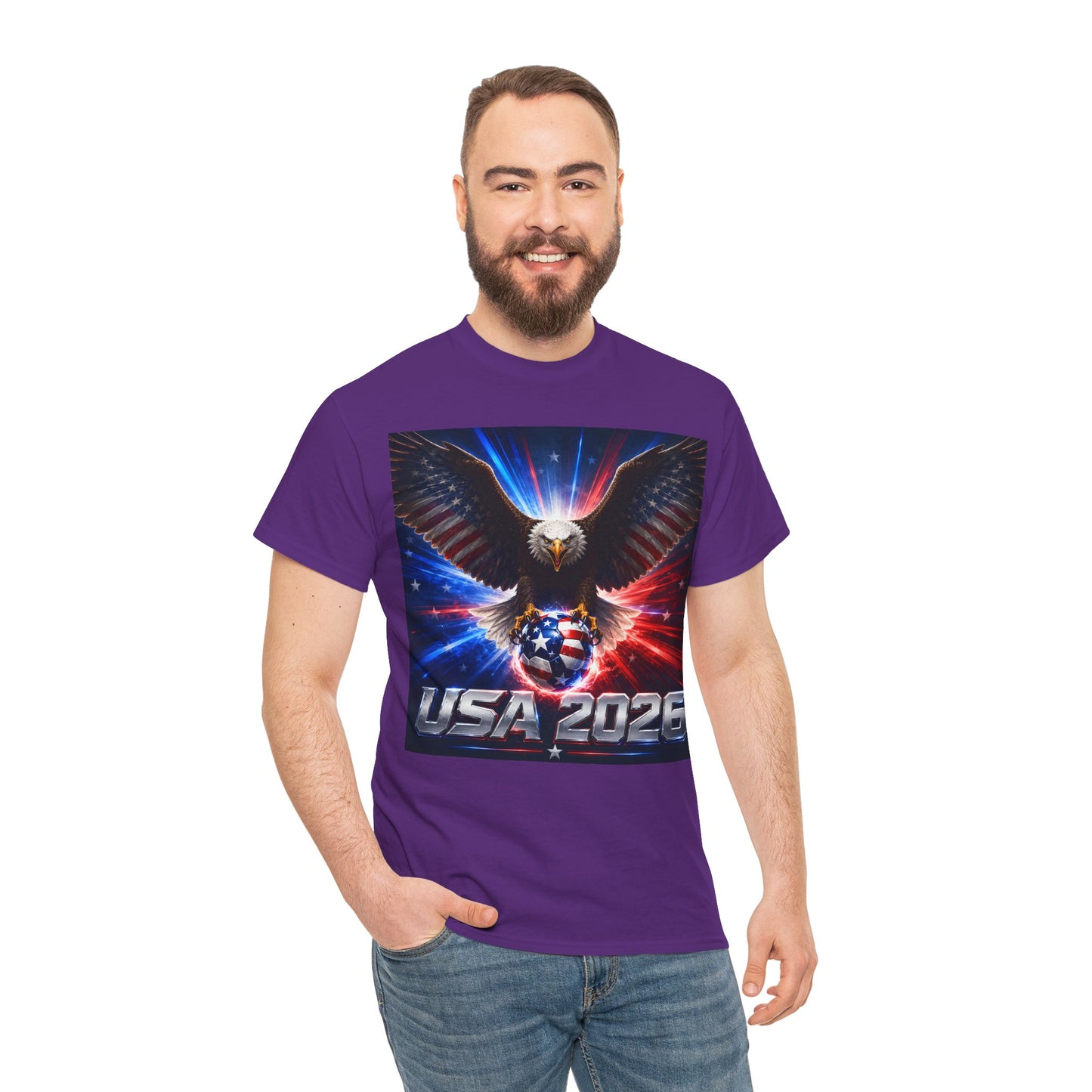 USA 2026 World Cup T-Shirt — USA Fans American Flag Design