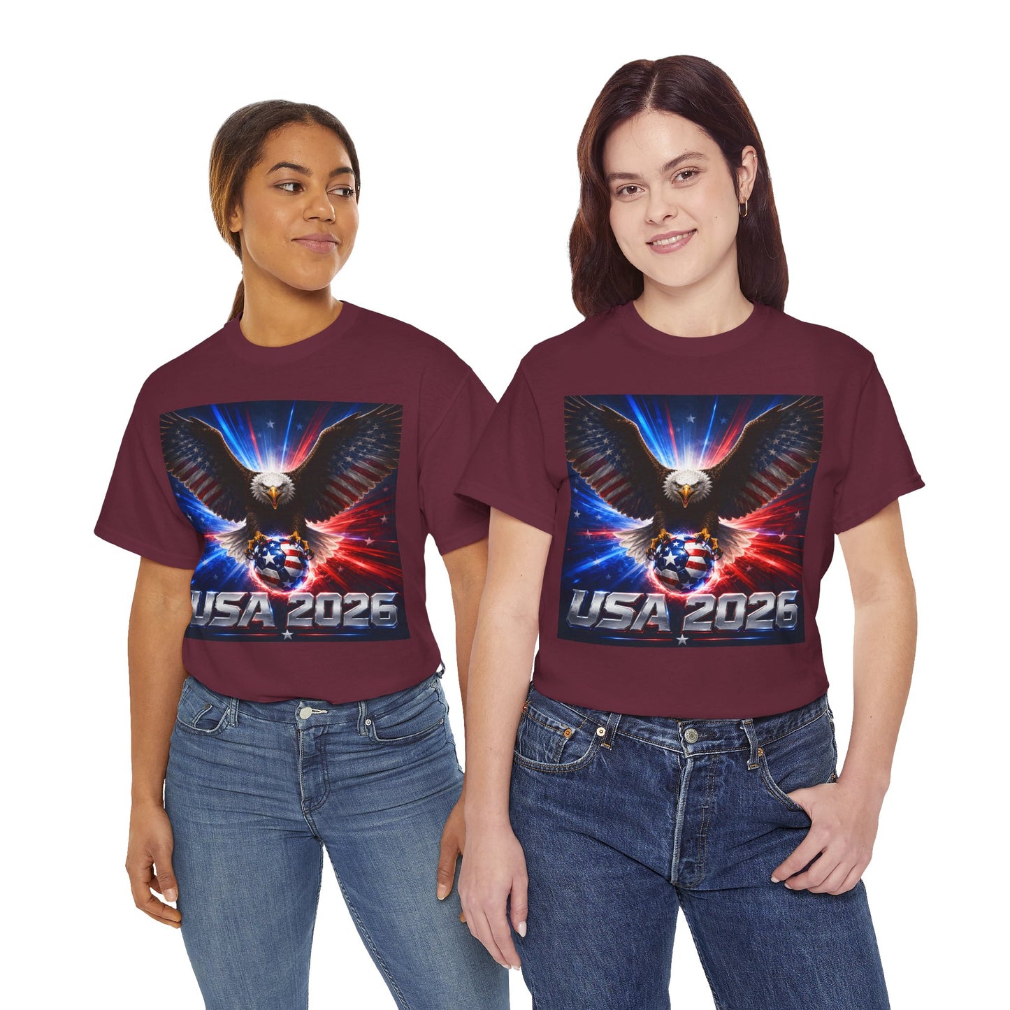USA 2026 World Cup T-Shirt — USA Fans American Flag Design