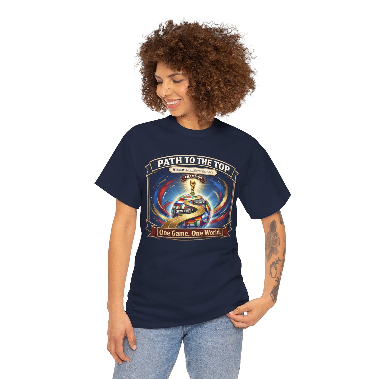 World Cup 2026 Cotton T-Shirt — “One Game. One World”