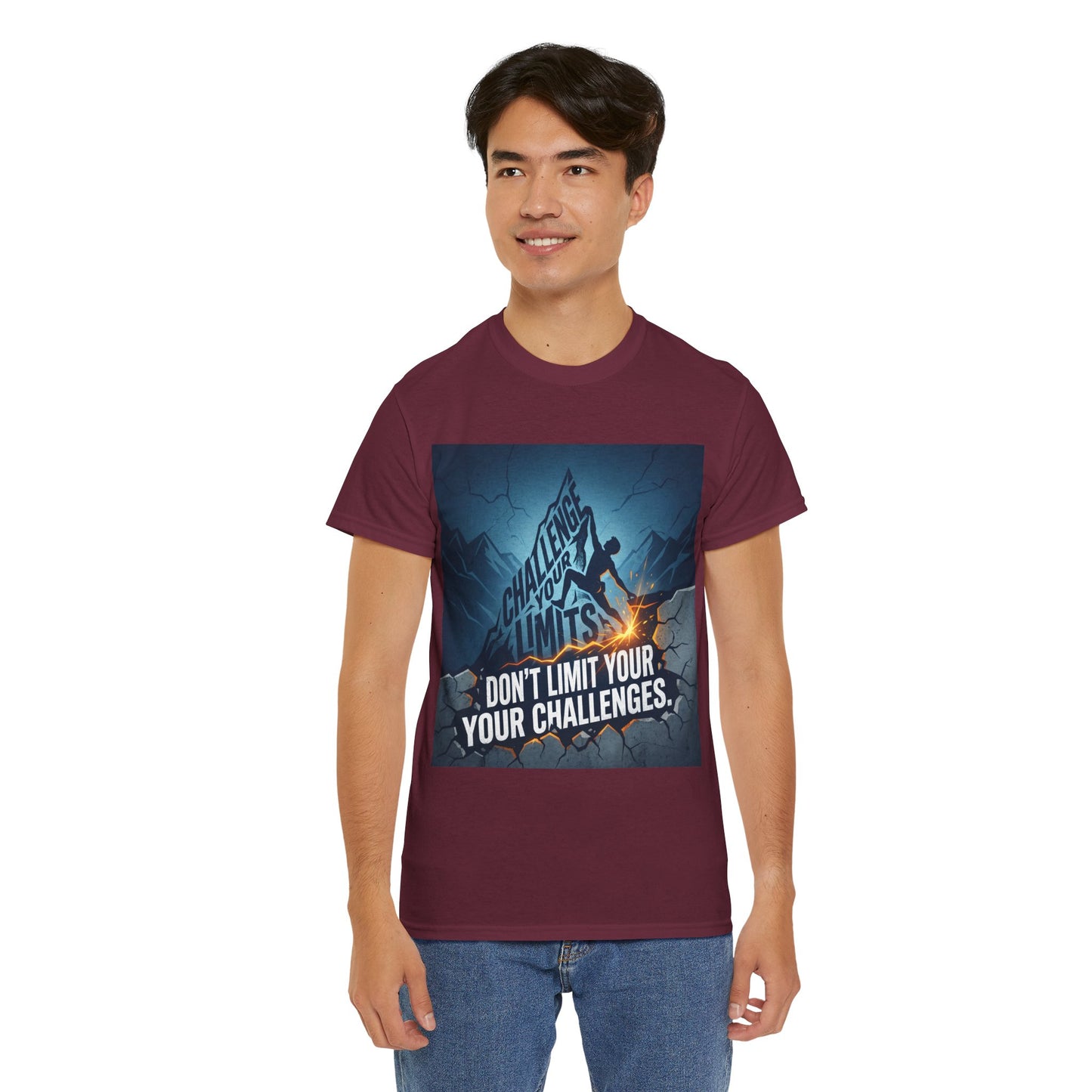 Motivational T-Shirts - "Don't Limit Your Challenges" Inspirational Breakthrough T-Shirt