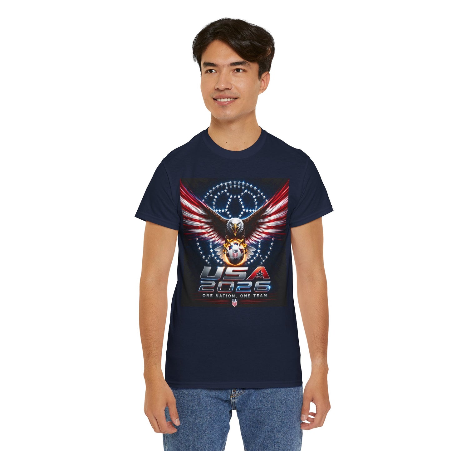 USA 2026 World Cup T-Shirt —  One Nation One Team cotton T-Shirt
