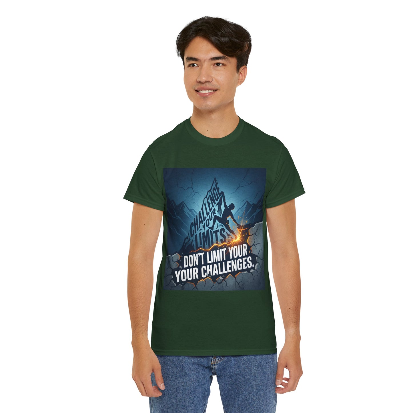 Motivational T-Shirts - "Don't Limit Your Challenges" Inspirational Breakthrough T-Shirt