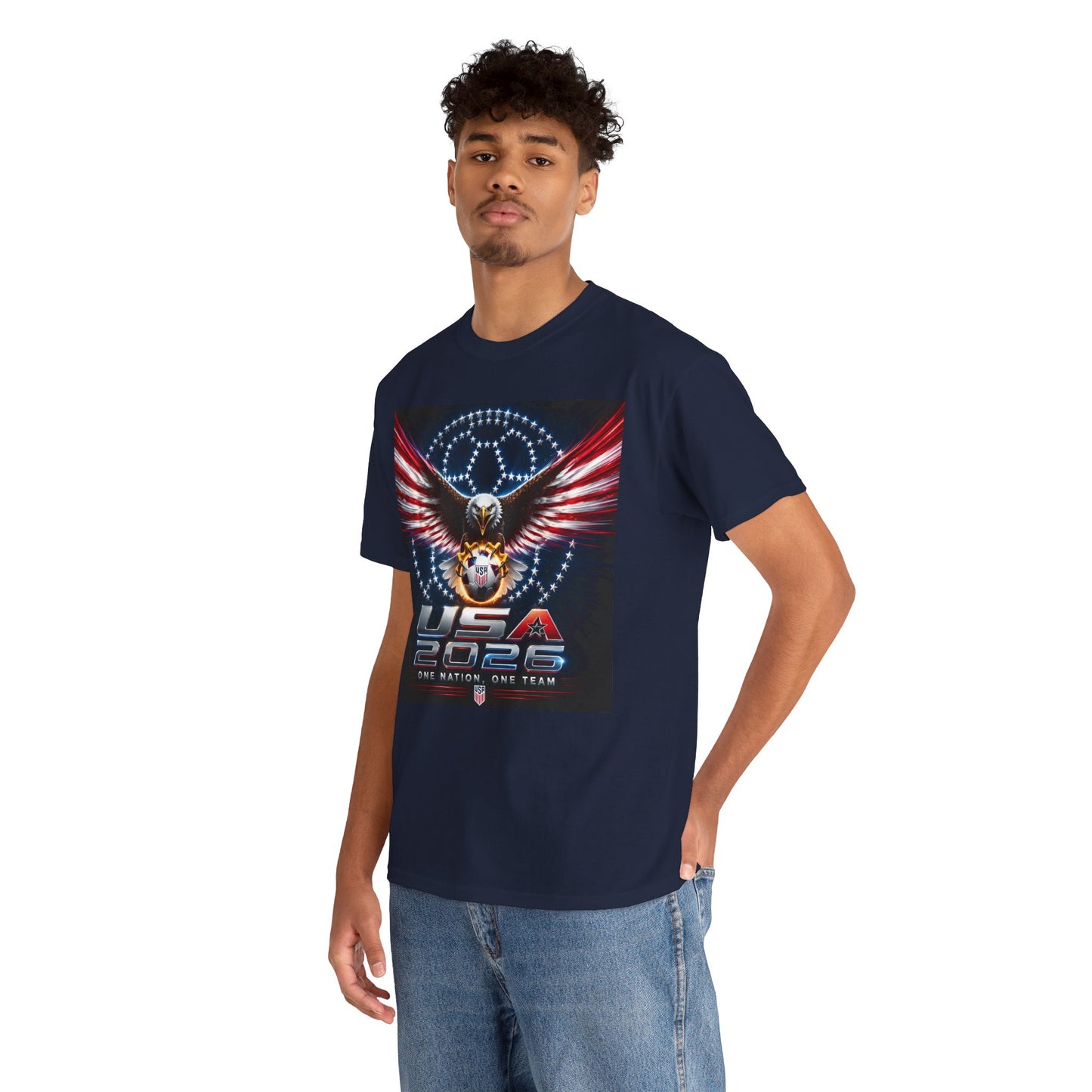 USA 2026 World Cup T-Shirt —  One Nation One Team cotton T-Shirt