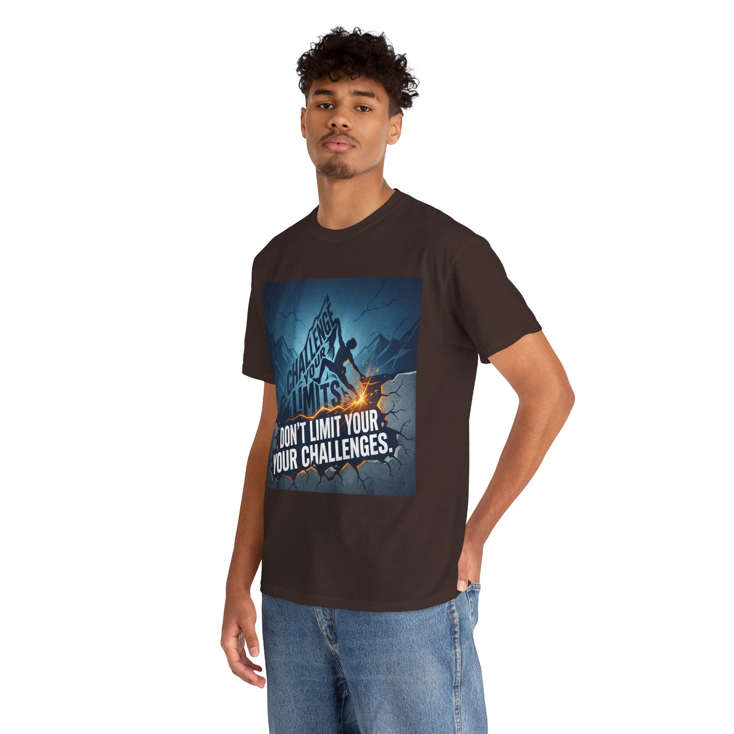 Motivational T-Shirts - "Don't Limit Your Challenges" Inspirational Breakthrough T-Shirt