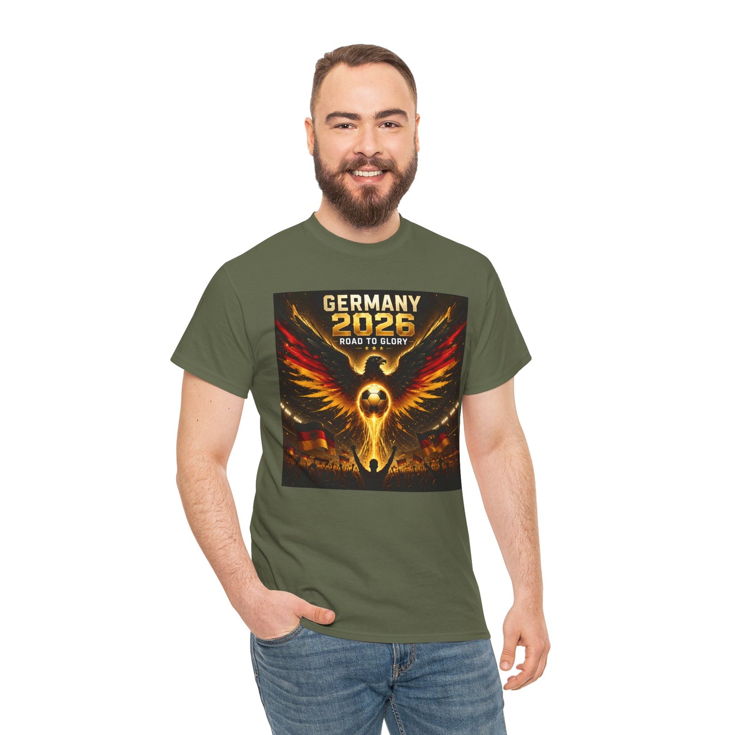 USA 2026 World Cup T-Shirt - Germany 2026 — Flaming Phoenix Football Fan Tee