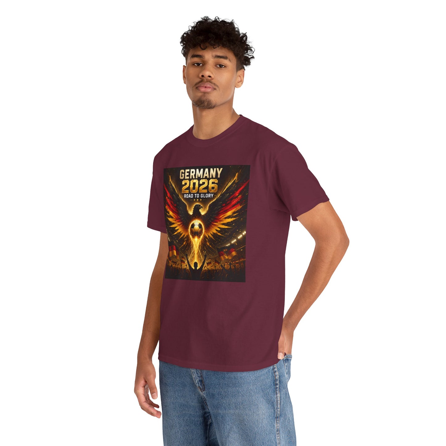USA 2026 World Cup T-Shirt - Germany 2026 — Flaming Phoenix Football Fan Tee