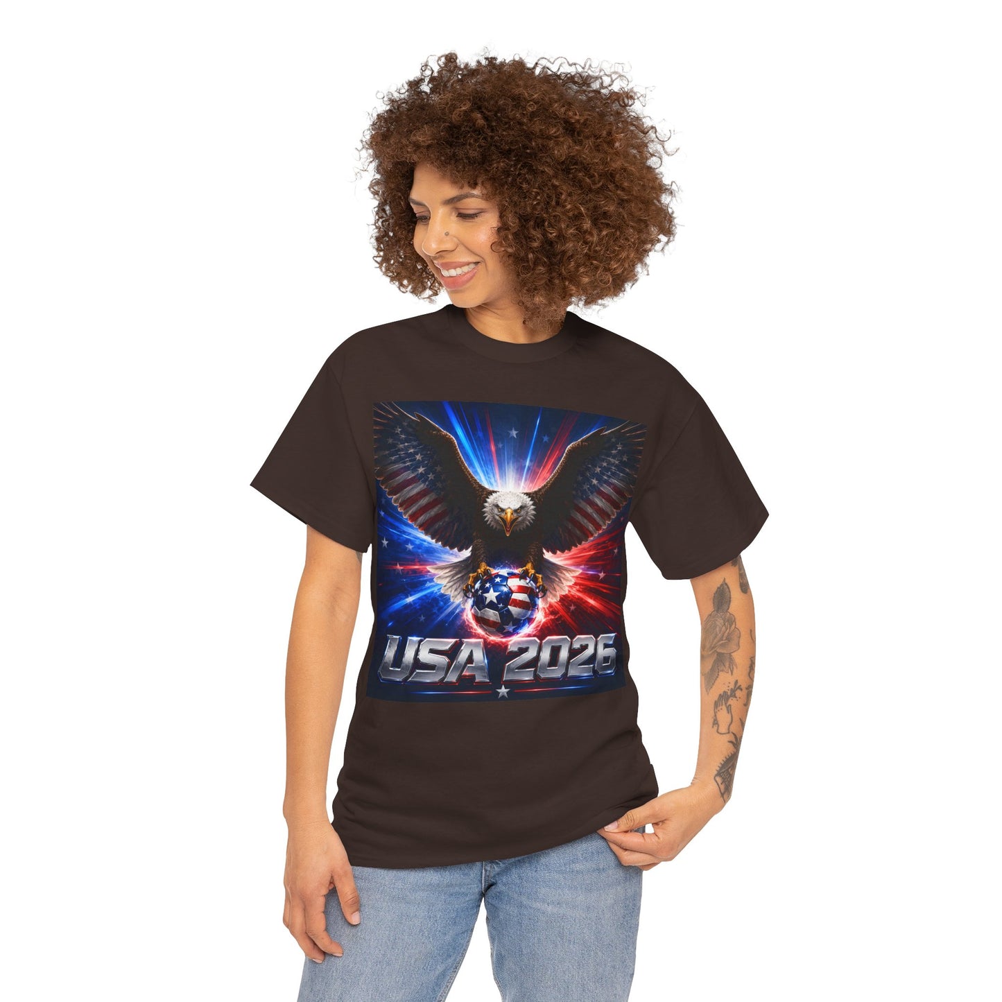 USA 2026 World Cup T-Shirt — USA Fans American Flag Design