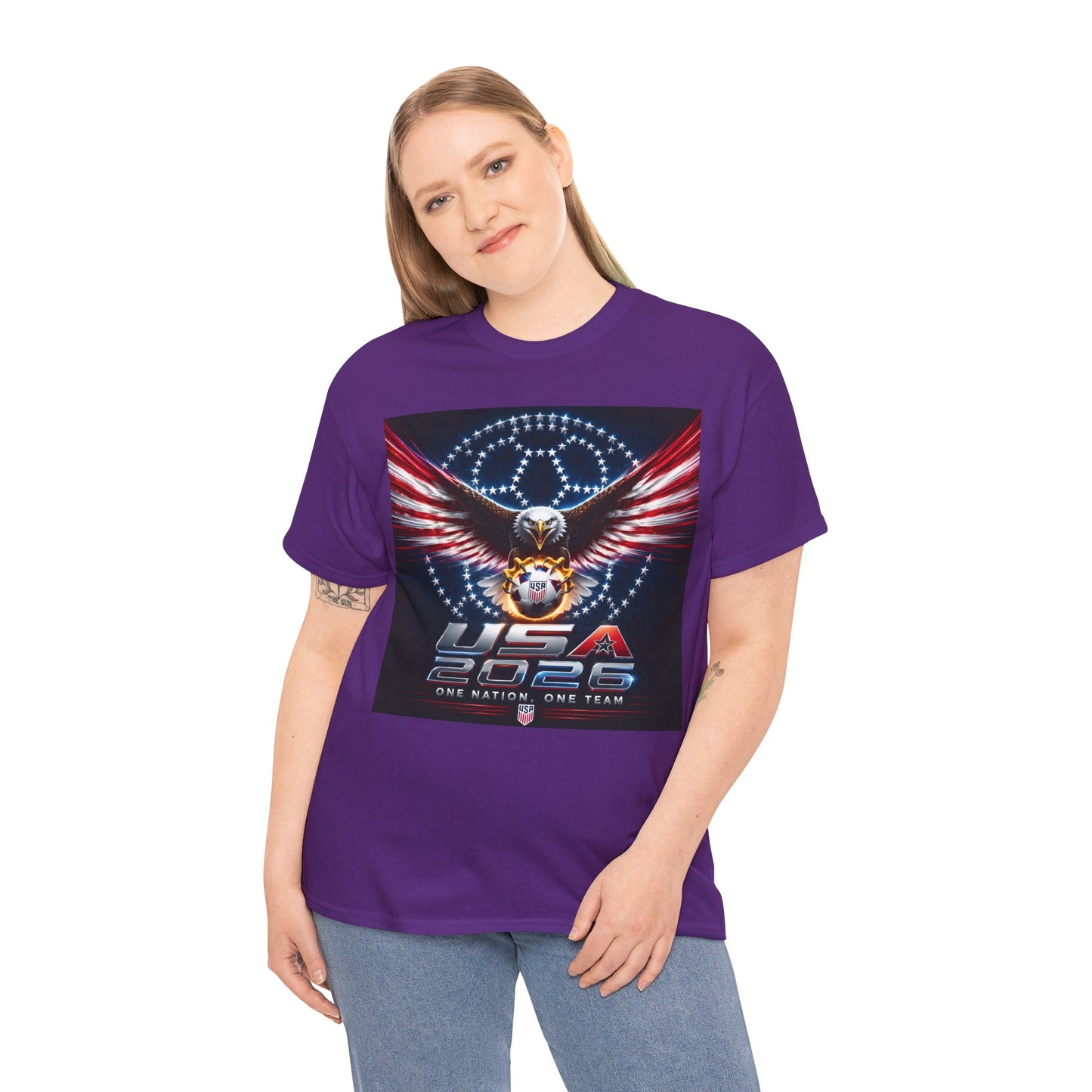 USA 2026 World Cup T-Shirt —  One Nation One Team cotton T-Shirt