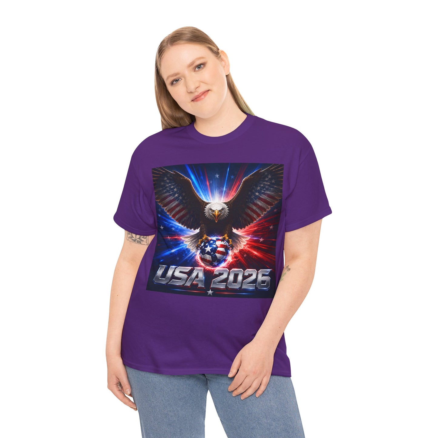 USA 2026 World Cup T-Shirt — USA Fans American Flag Design