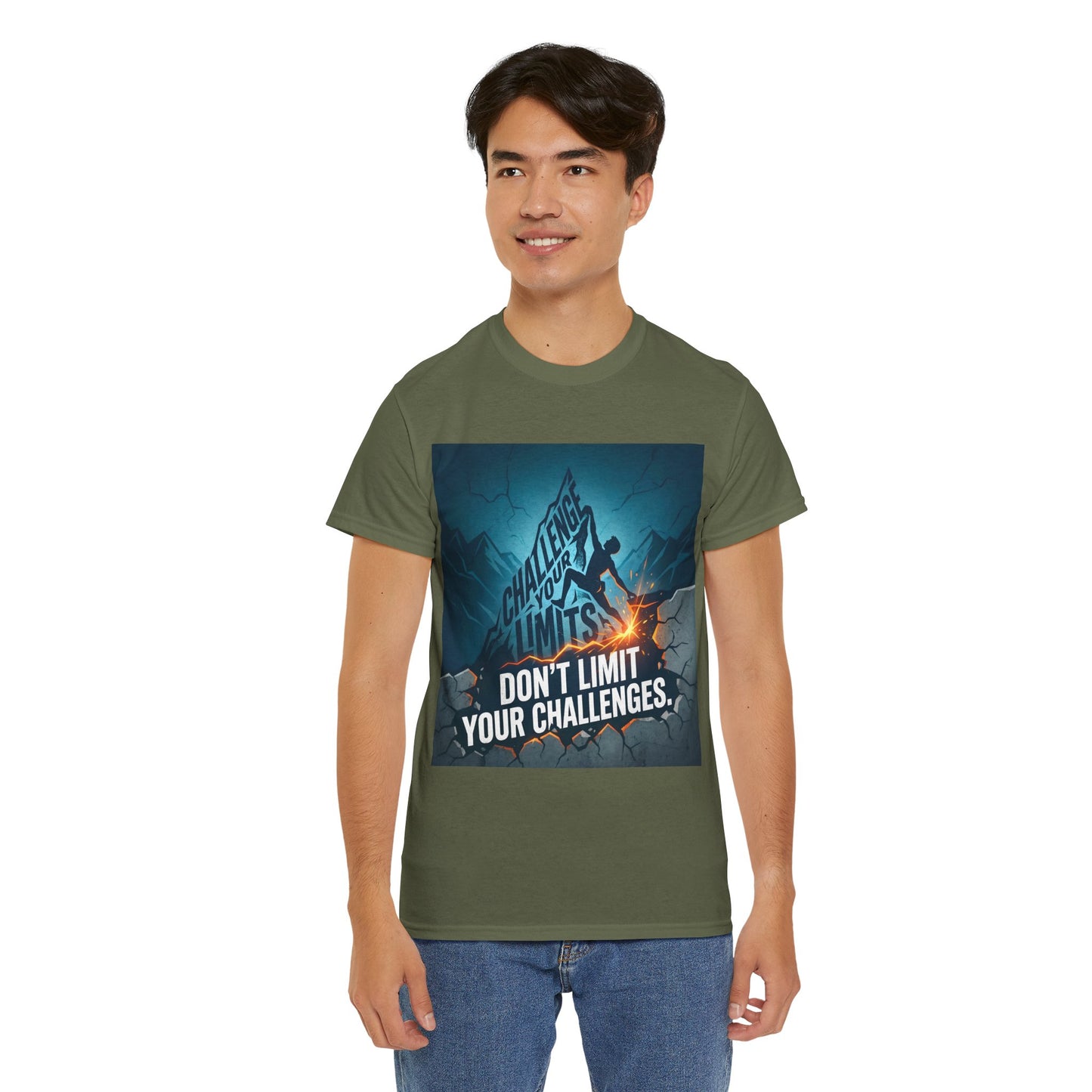 Motivational T-Shirts - "Don't Limit Your Challenges" Inspirational Breakthrough T-Shirt