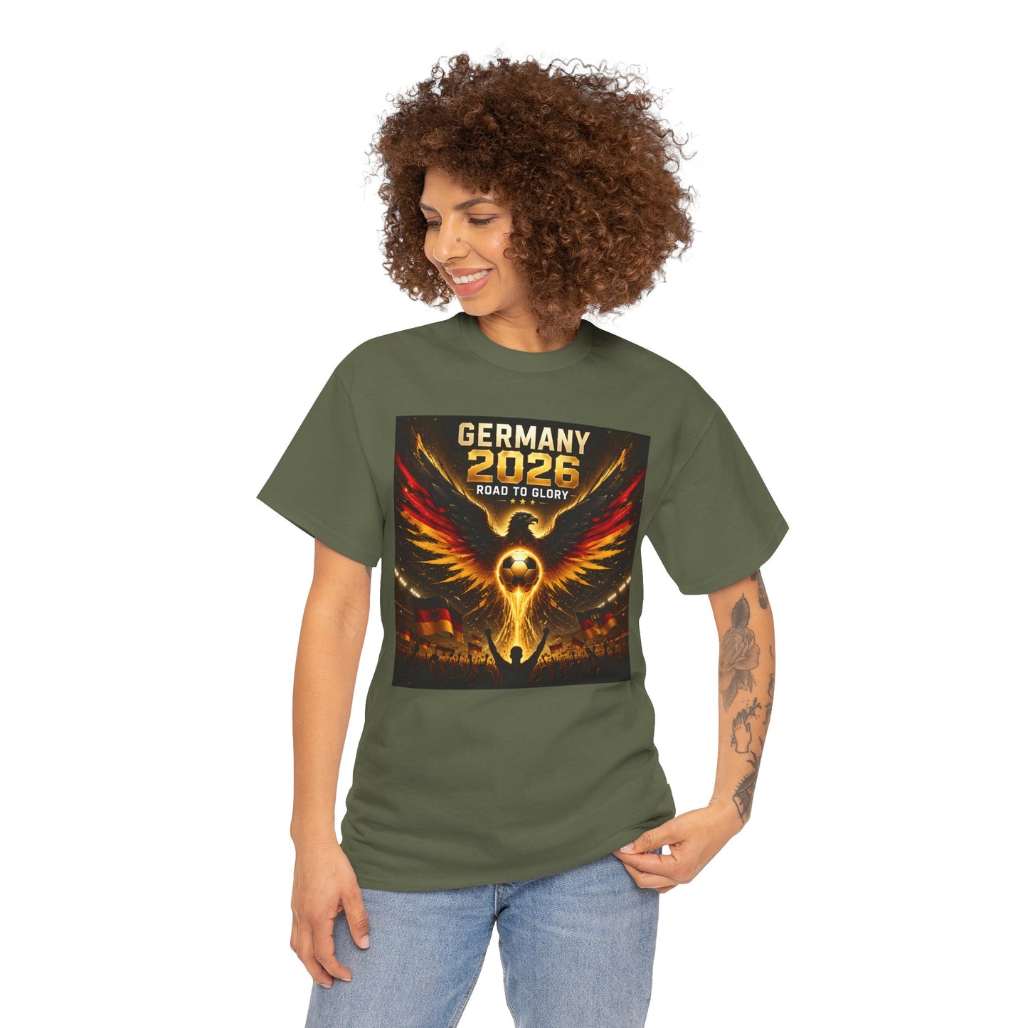 USA 2026 World Cup T-Shirt - Germany 2026 — Flaming Phoenix Football Fan Tee