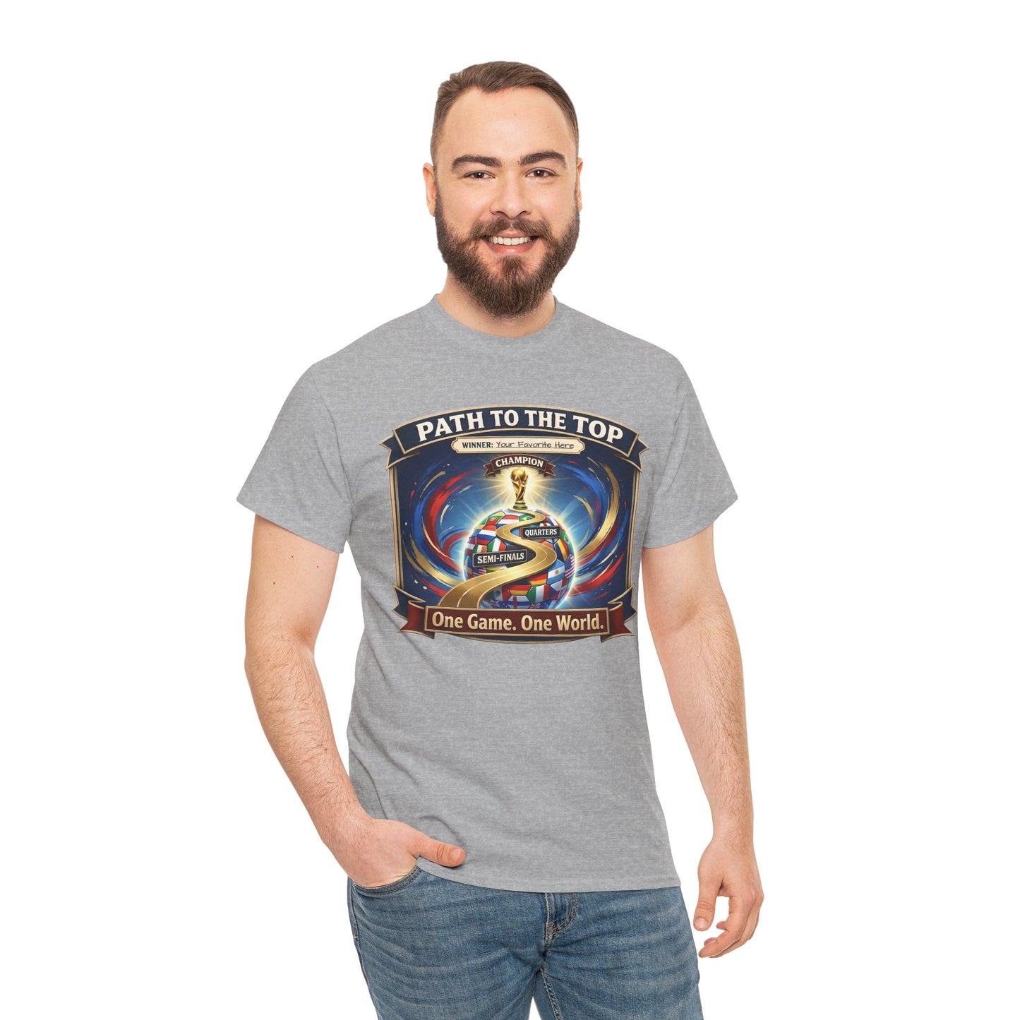 World Cup 2026 Cotton T-Shirt — “One Game. One World”