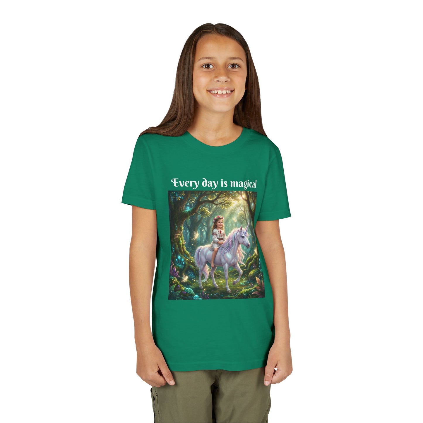 Custom T-Shirt "Princess on Unicorn" – Personalized with your Child Face