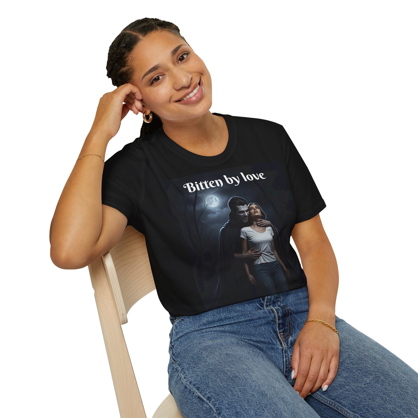Customizable Unisex Cotton Softstyle Halloween T-Shirt - Romantic Gift, Couple's Apparel, Halloween Costume, Love Story Merchandise, Vintage Graphic Tee