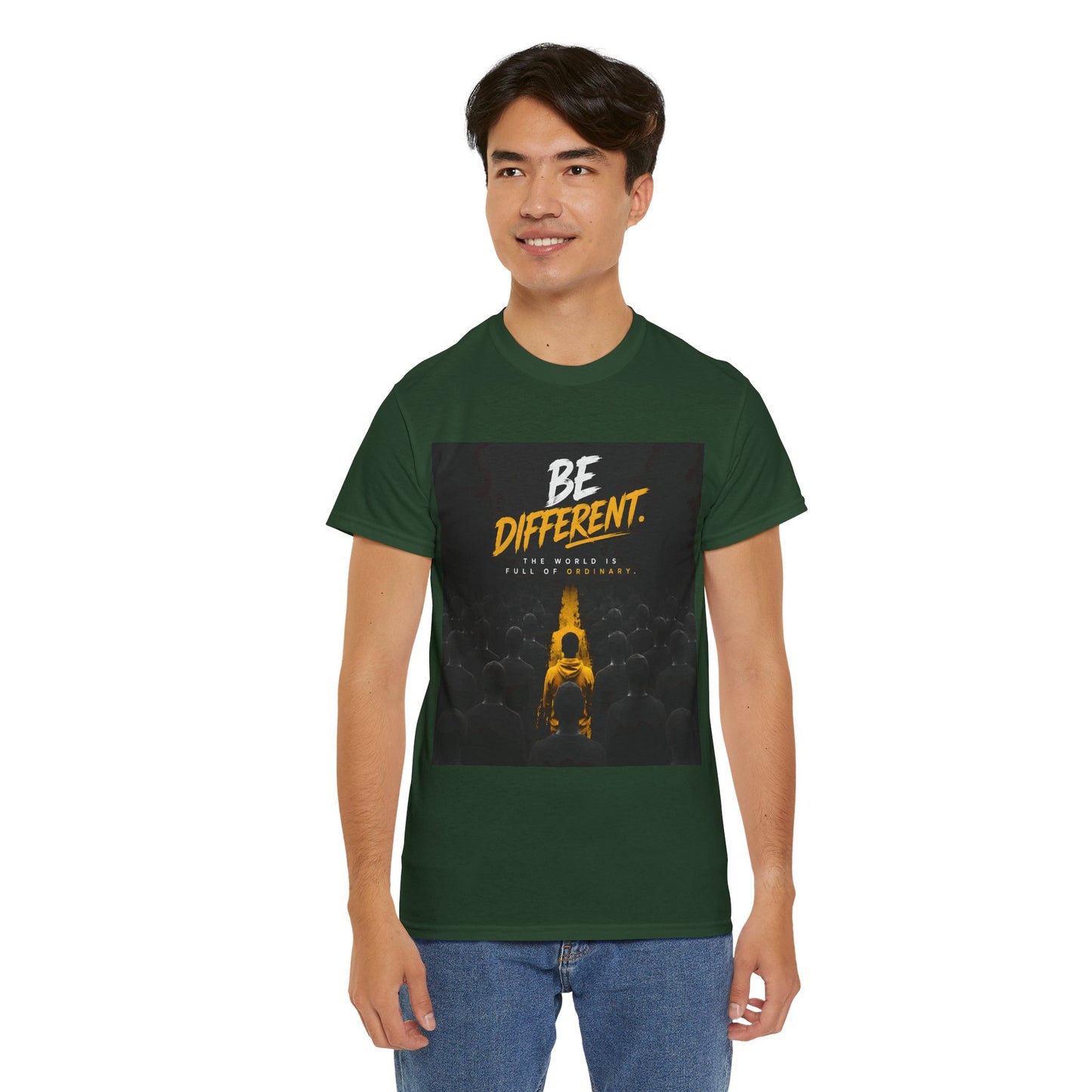Motivational T-Shirts  "Be Different"  — Inspirational Graphic Cotton T-Shirt