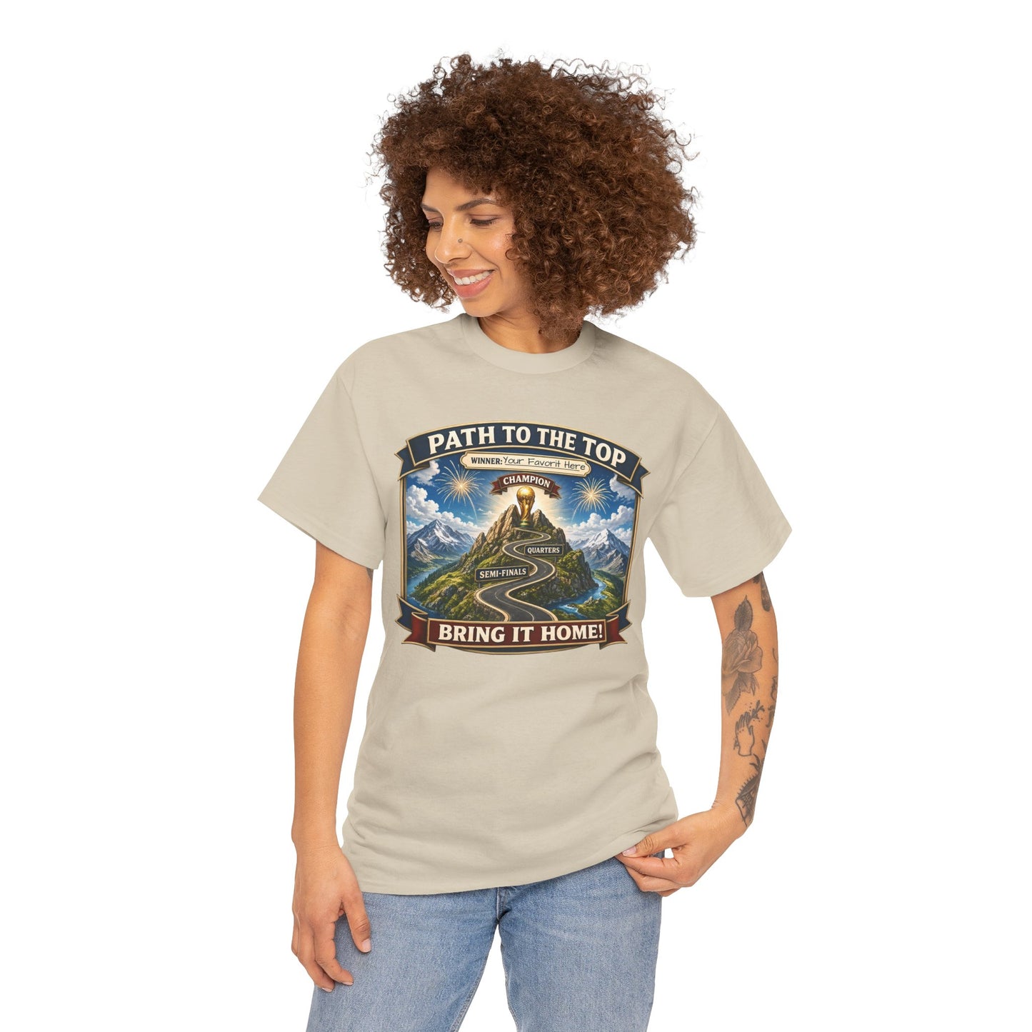World Cup 2026 Cotton T-Shirt — “Your Favorite at the Top”