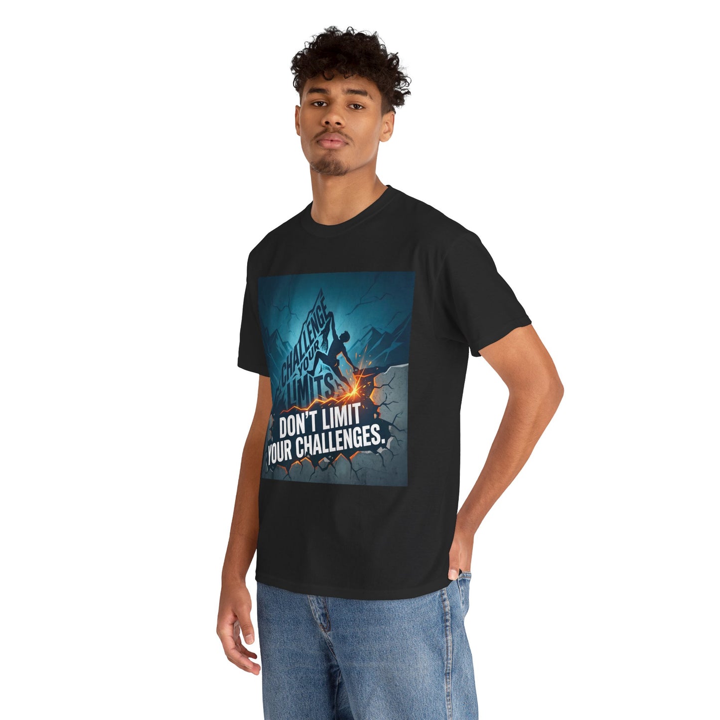 Motivational T-Shirts - "Don't Limit Your Challenges" Inspirational Breakthrough T-Shirt