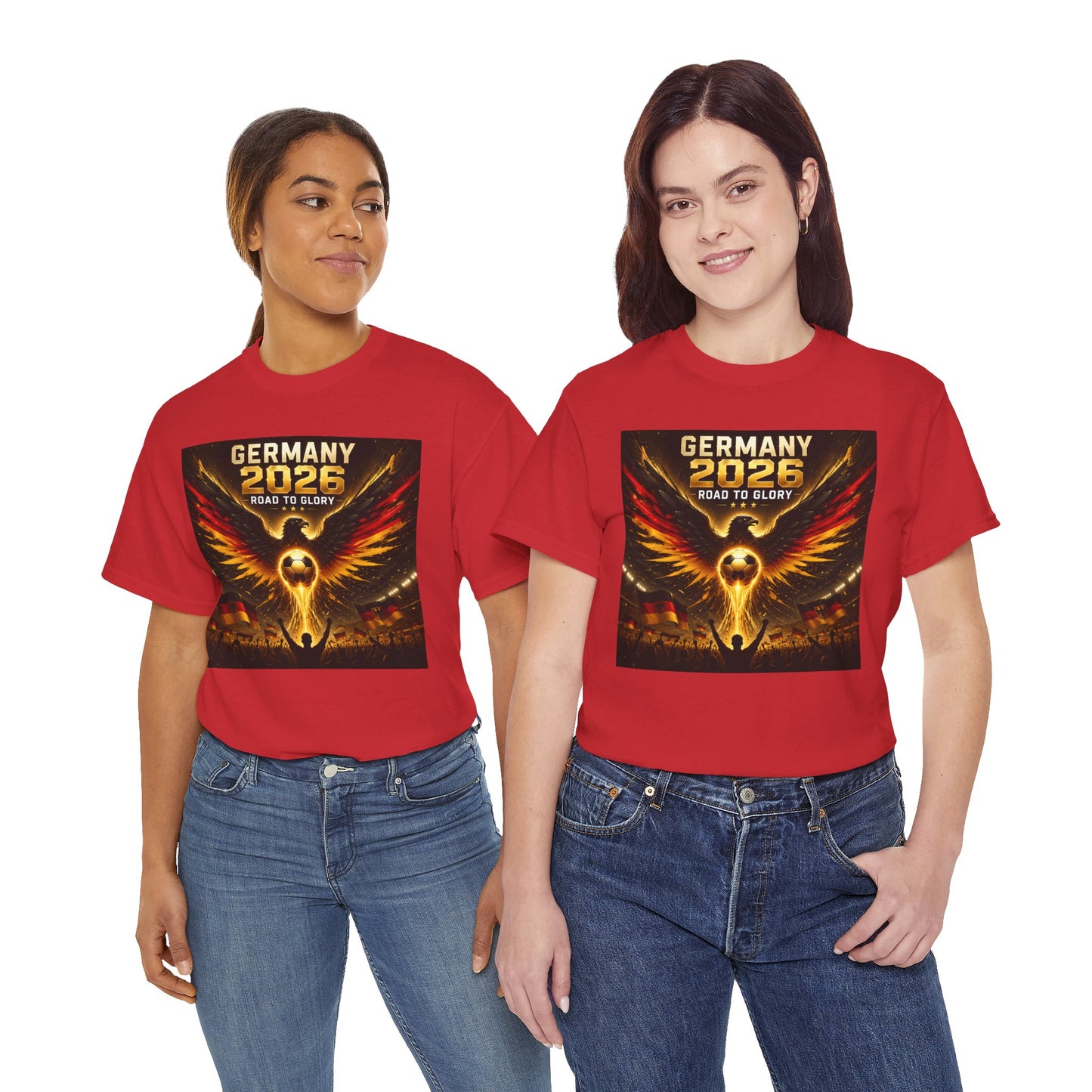 USA 2026 World Cup T-Shirt - Germany 2026 — Flaming Phoenix Football Fan Tee