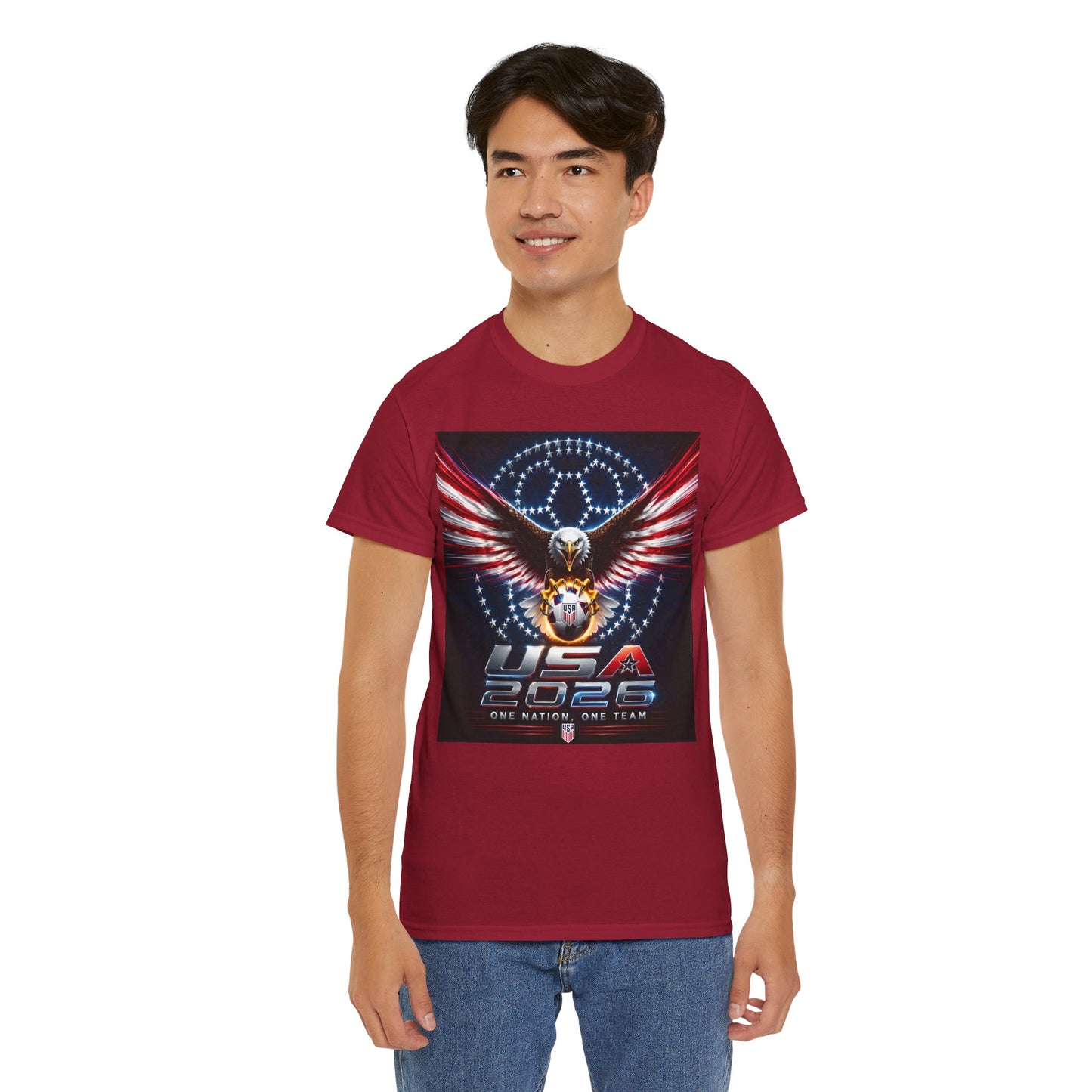 USA 2026 World Cup T-Shirt —  One Nation One Team cotton T-Shirt