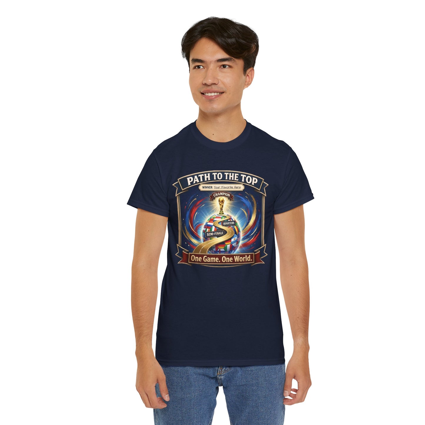 World Cup 2026 Cotton T-Shirt — “One Game. One World”