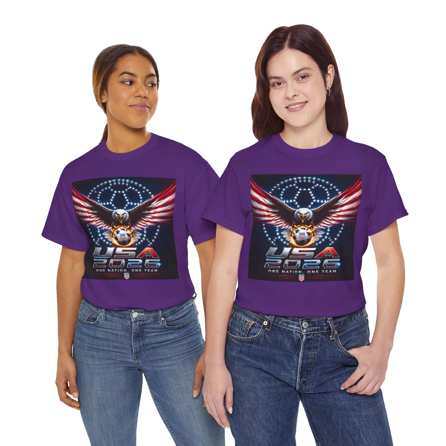 USA 2026 World Cup T-Shirt —  One Nation One Team cotton T-Shirt