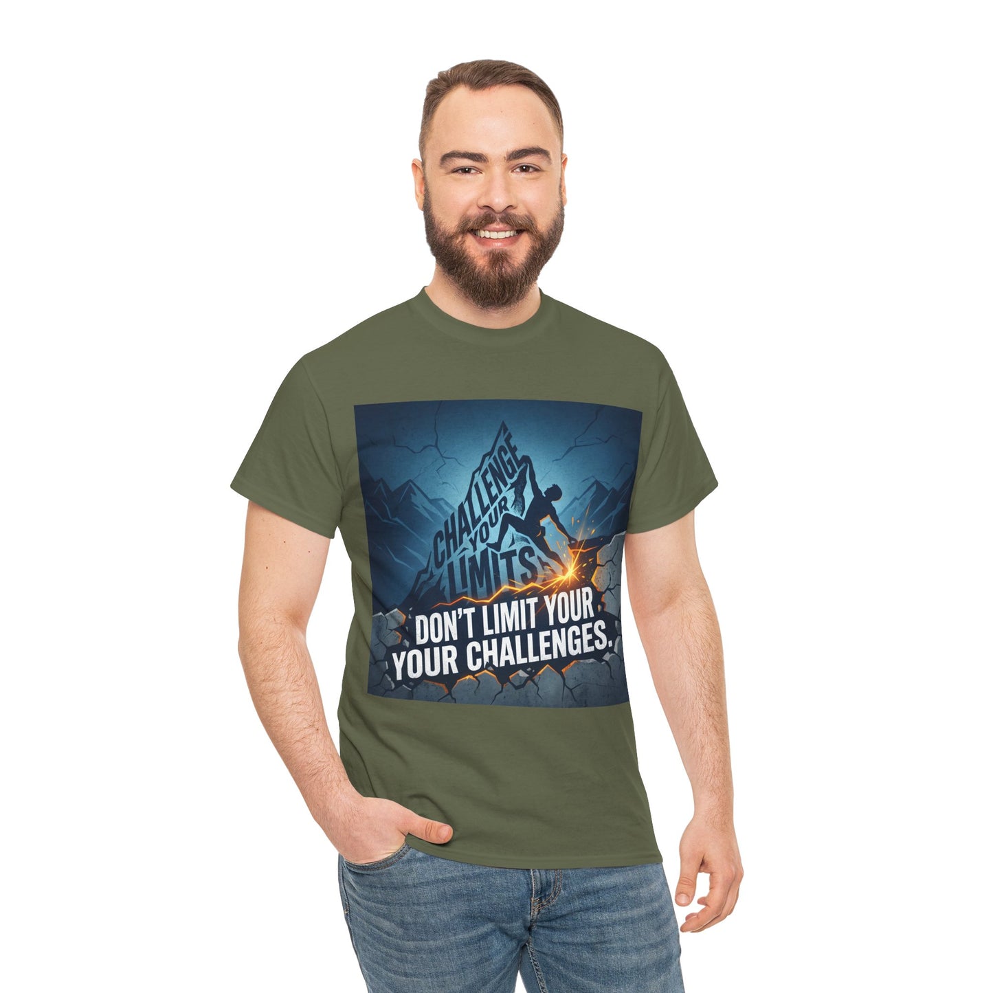 Motivational T-Shirts - "Don't Limit Your Challenges" Inspirational Breakthrough T-Shirt