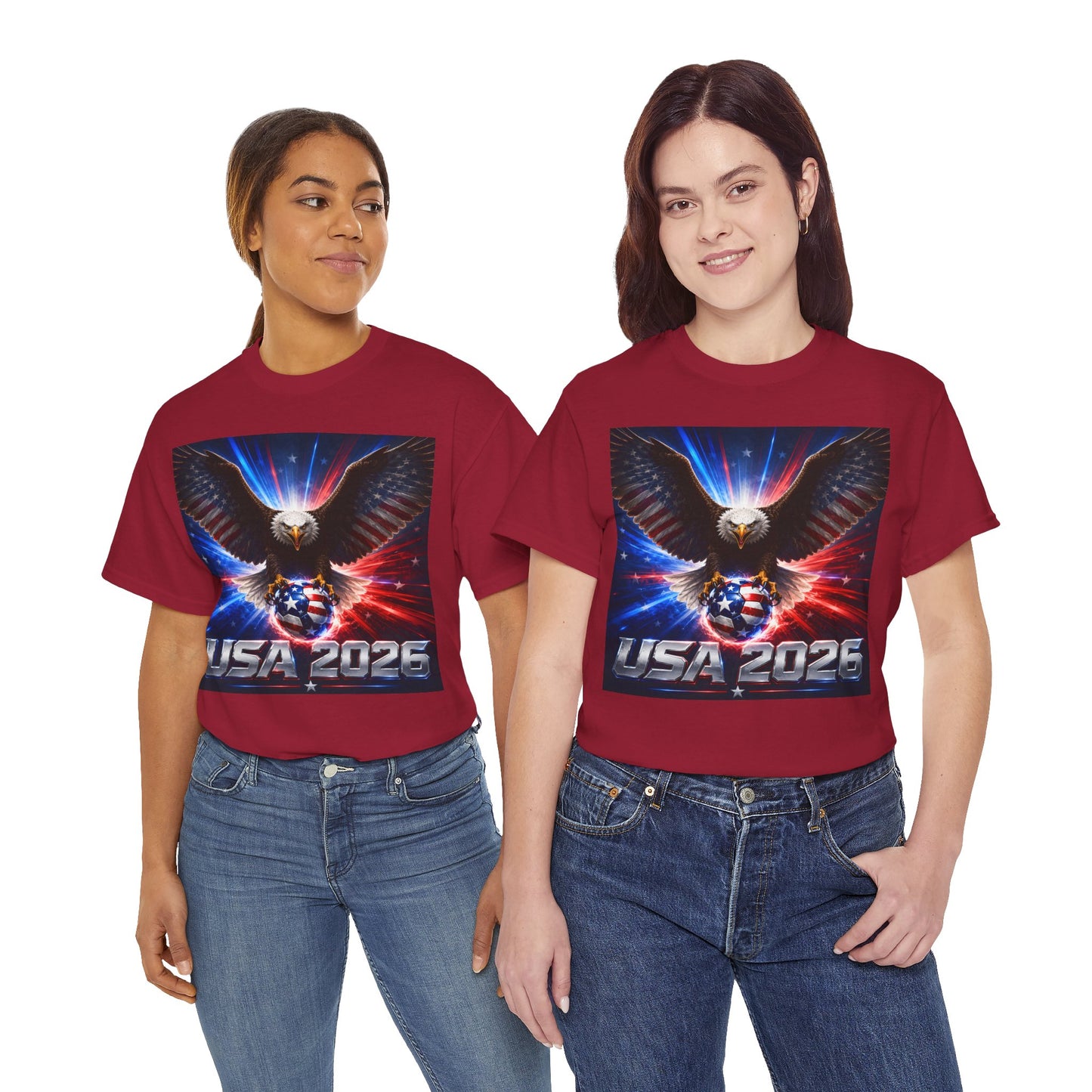 USA 2026 World Cup T-Shirt — USA Fans American Flag Design