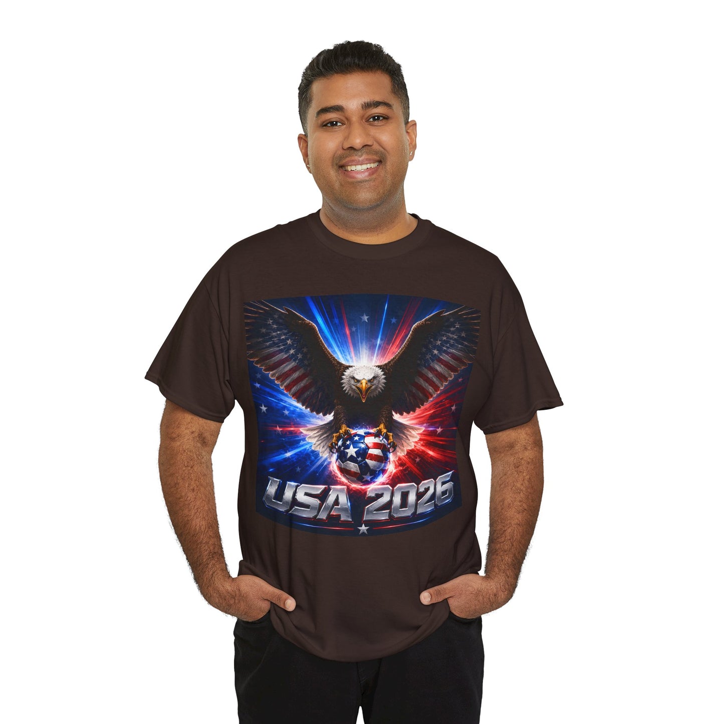 USA 2026 World Cup T-Shirt — USA Fans American Flag Design
