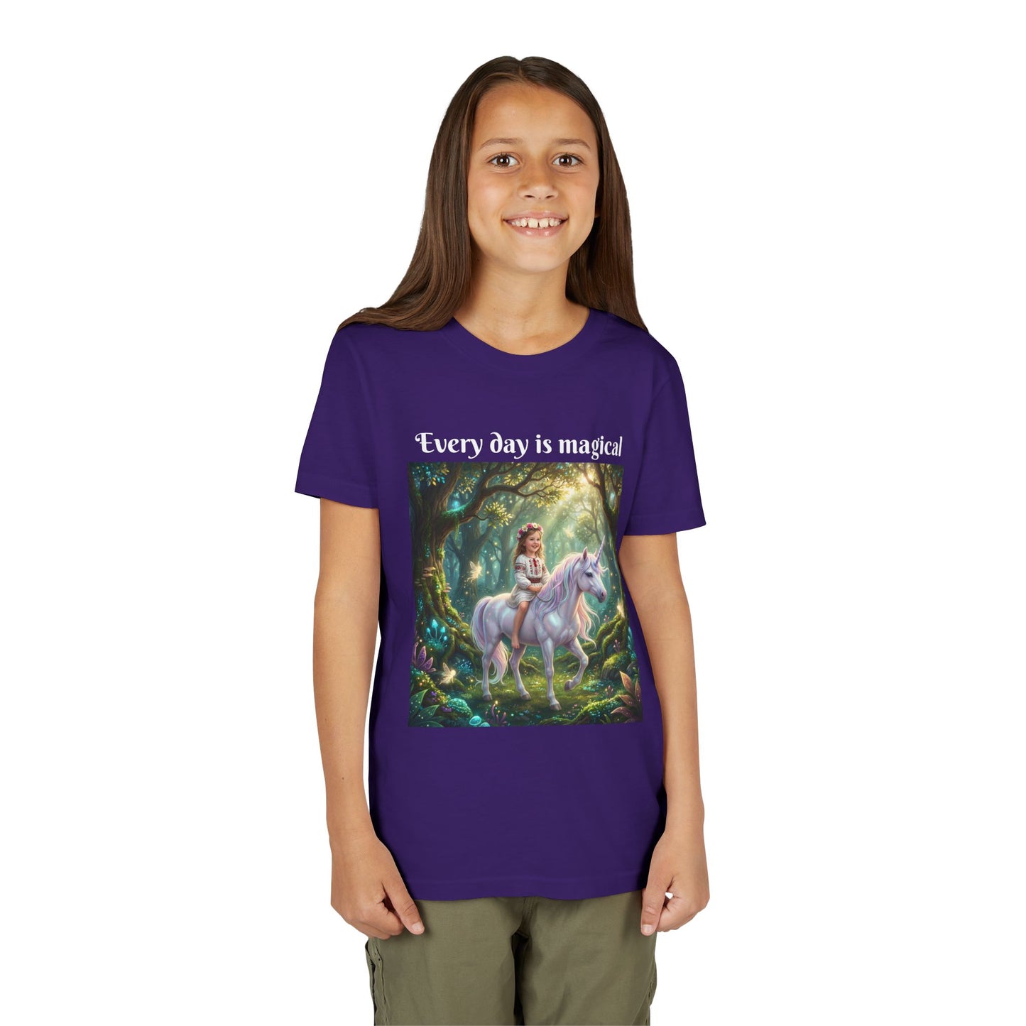 Custom T-Shirt "Princess on Unicorn" – Personalized with your Child Face