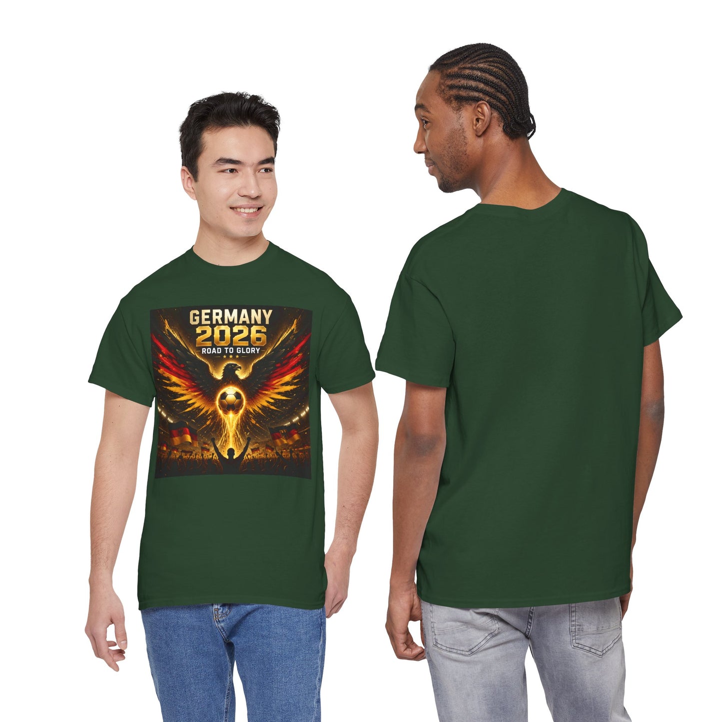 USA 2026 World Cup T-Shirt - Germany 2026 — Flaming Phoenix Football Fan Tee