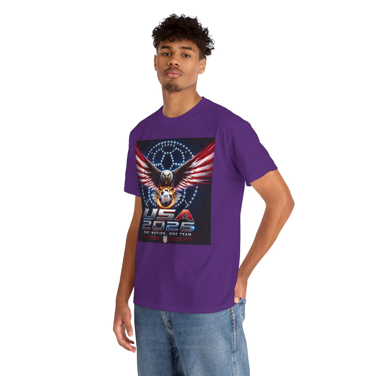 USA 2026 World Cup T-Shirt —  One Nation One Team cotton T-Shirt