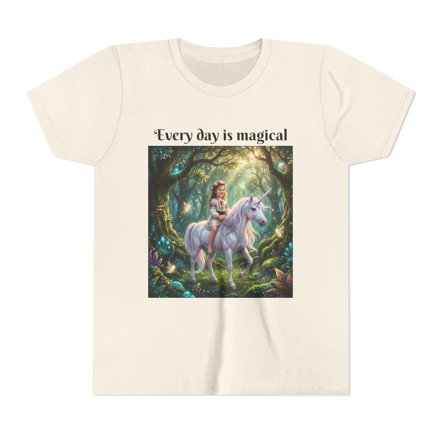 Custom T-Shirt "Princess on Unicorn" – Personalized with your Child Face