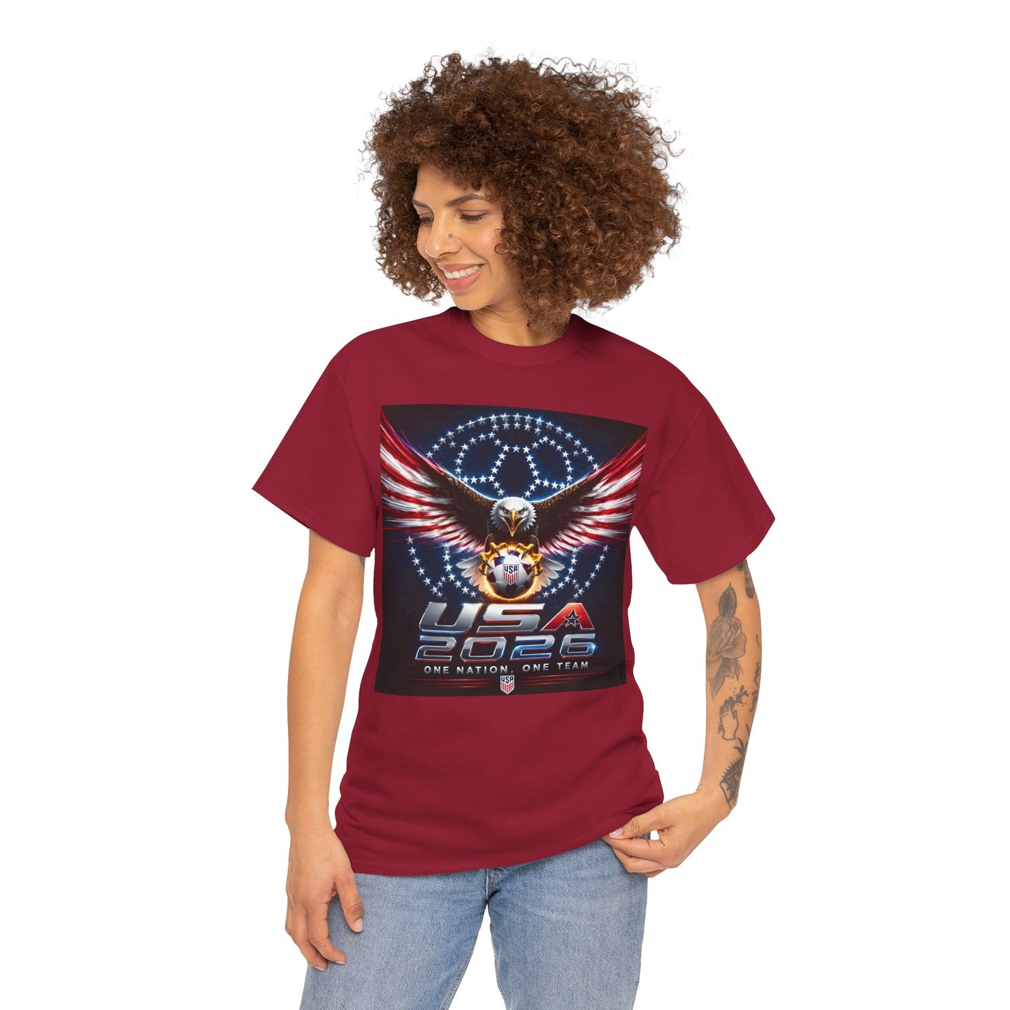 USA 2026 World Cup T-Shirt —  One Nation One Team cotton T-Shirt