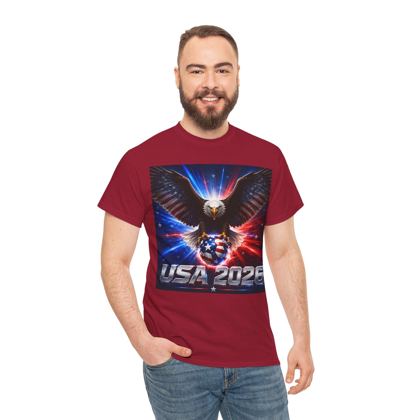 USA 2026 World Cup T-Shirt — USA Fans American Flag Design