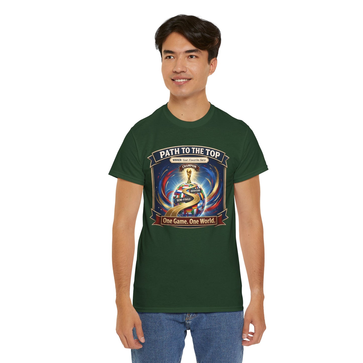 World Cup 2026 Cotton T-Shirt — “One Game. One World”