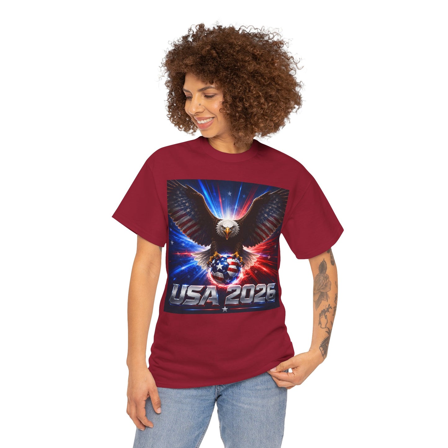 USA 2026 World Cup T-Shirt — USA Fans American Flag Design